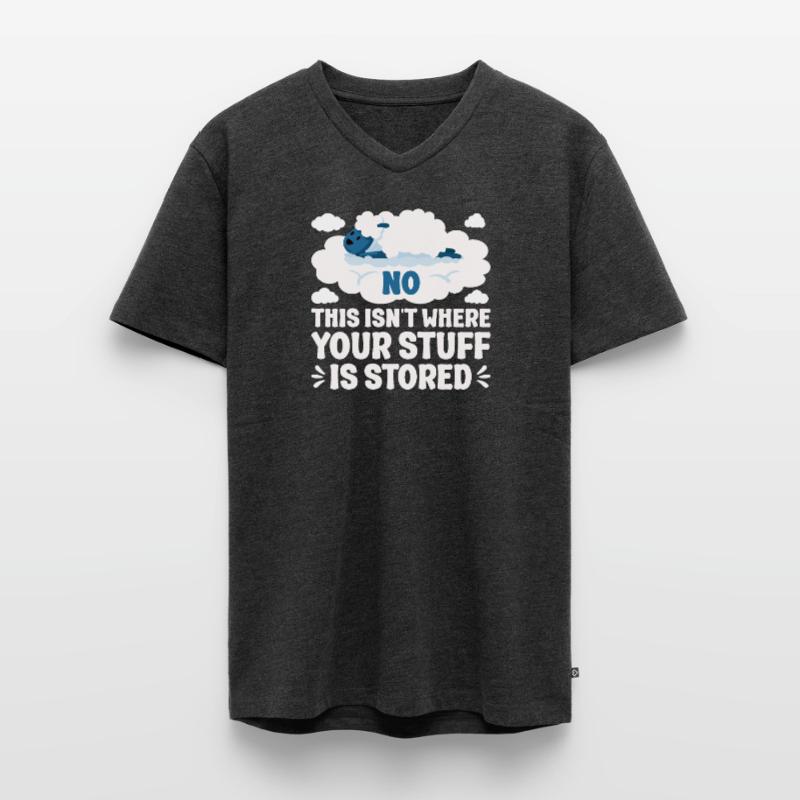 Cloud Computing Informatik Computer Programmierer Männer Premium Bio T-Shirt mit V-Ausschnitt