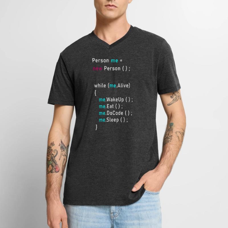 Personne moi = nouvelle personne (); Code de programmation Java T-shirt encolure en V Premium bio Homme
