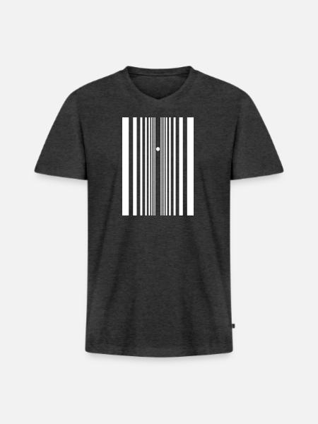 Doppler-Effekt Schall Geschenkidee - Männer Premium Bio T-Shirt mit V-Ausschnitt - Anthrazit meliert