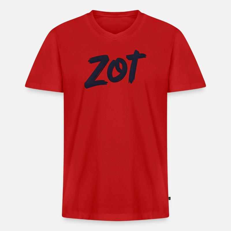 Zot – Flämisches Statement-Hemd - Männer Premium Bio T-Shirt mit V-Ausschnitt - Rot