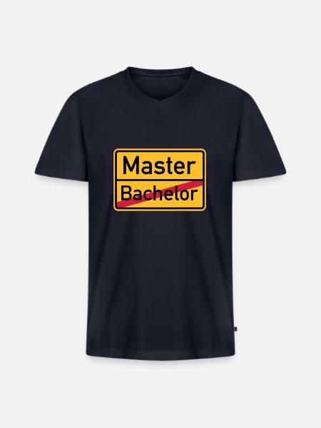 Master - Männer Premium Bio T-Shirt mit V-Ausschnitt - Navy
