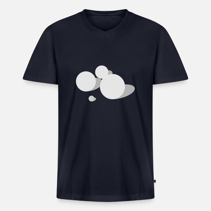 Boule 3 - Männer Premium Bio T-Shirt mit V-Ausschnitt - Navy