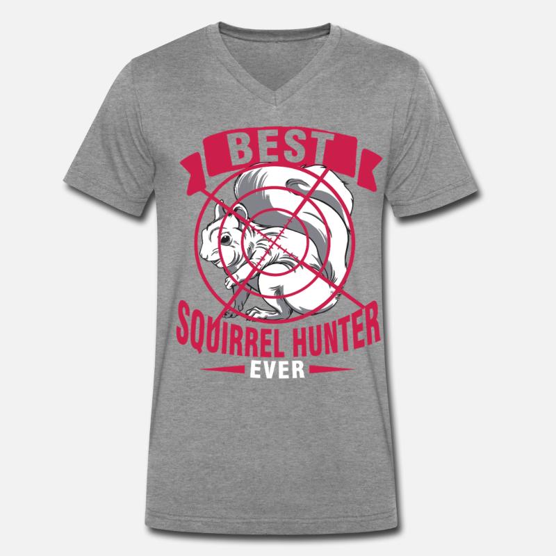 Squirrel Hunter Tree Rat Men's Premium Organic T-shirt with V-neck