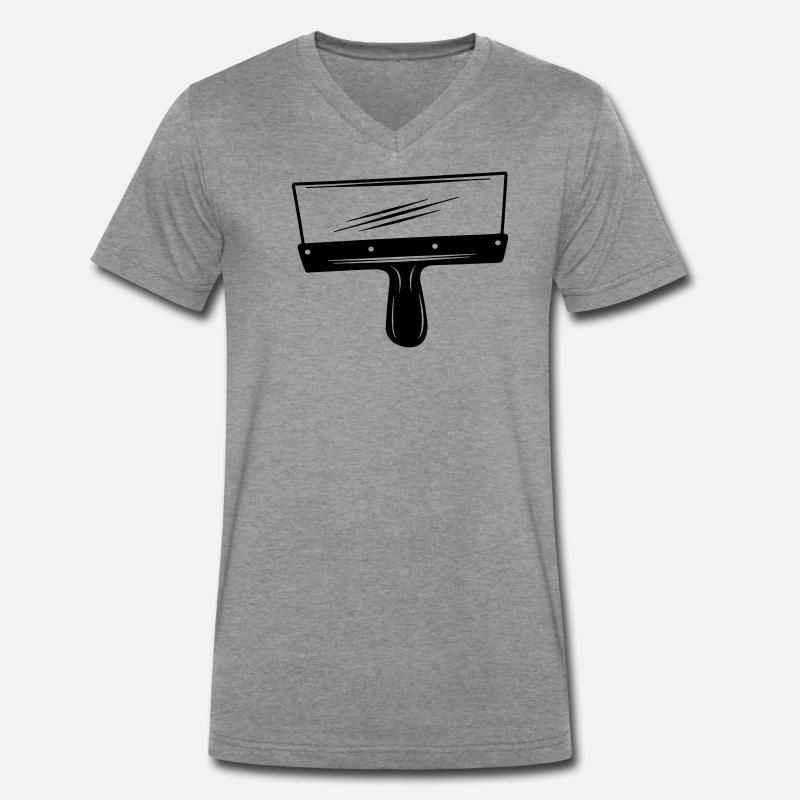 Spackmes Männer Premium Bio T-Shirt mit V-Ausschnitt
