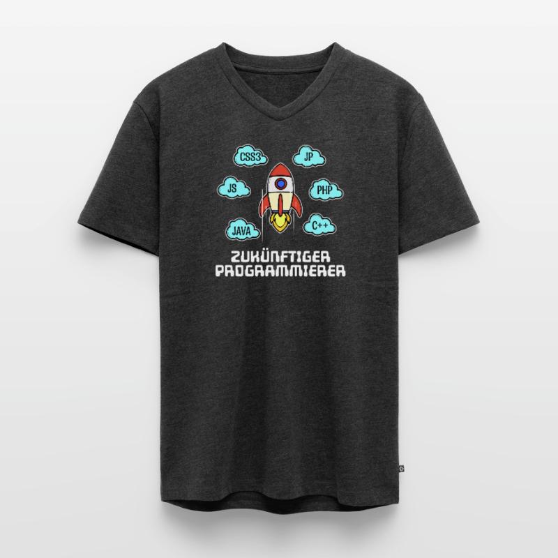 Css Coden Developer Statement C++ Php Java Debug Men's Premium Organic T-shirt with V-neck