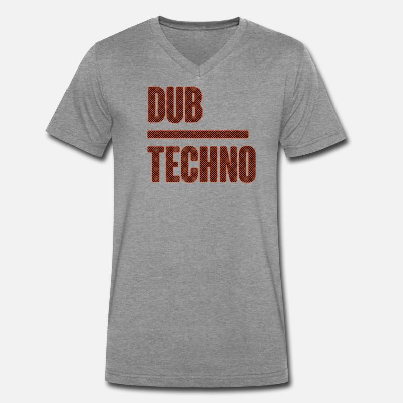 Dub Techno Mesh Neon Männer Premium Bio T-Shirt mit V-Ausschnitt