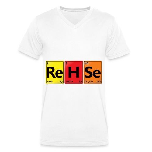 REHSE - Dein Name im Chemie-Look - Stanley/Stella Männer Bio-T-Shirt mit V-Ausschnitt