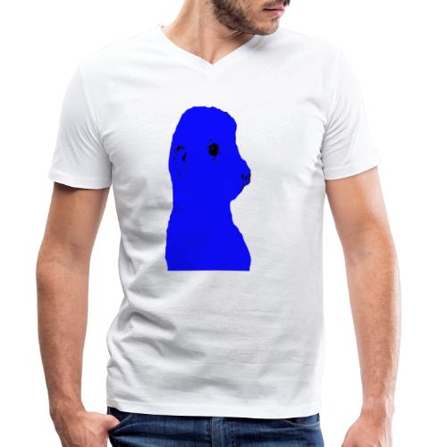 erdmaennchen blue - Stanley/Stella Men's Organic V-Neck T-Shirt 