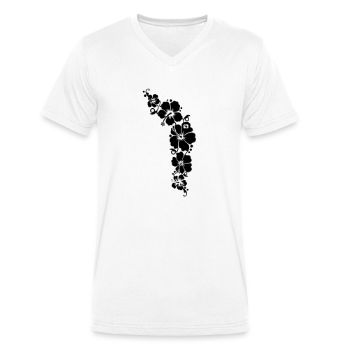 Flowers - Männer Bio-T-Shirt mit V-Ausschnitt von Stanley & Stella