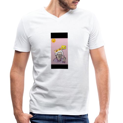 Crazy Grandma - Männer Bio-T-Shirt mit V-Ausschnitt von Stanley & Stella