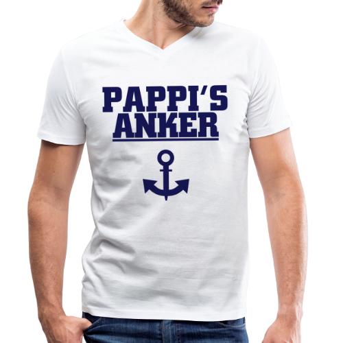Pappis Anker - Männer Bio-T-Shirt mit V-Ausschnitt von Stanley & Stella