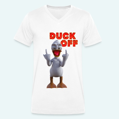 duck off - Mannen bio T-shirt met V-hals van Stanley & Stella