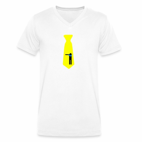 Dab Cravatta Gangsta Yellow - Maglietta ecologica per uomo con scollo a V di Stanley/Stella