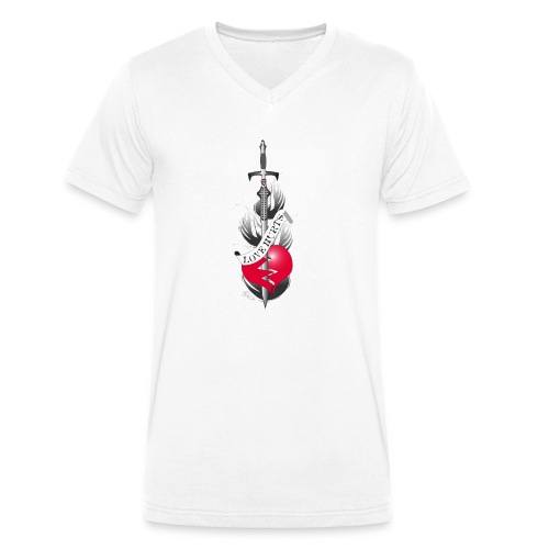Love Hurts 2 - Liebe verletzt - Stanley/Stella Männer Bio-T-Shirt mit V-Ausschnitt