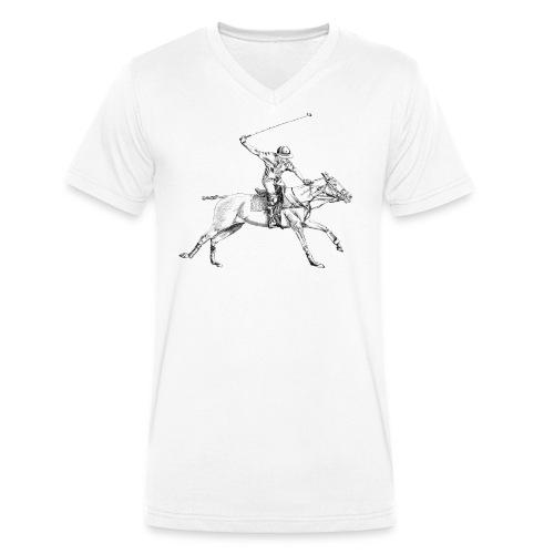 gra polo - Ekologiczna koszulka męska z dekoltem w serek Stanley & Stella