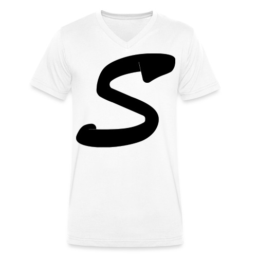 Supermals Logo - Mannen bio T-shirt met V-hals van Stanley & Stella