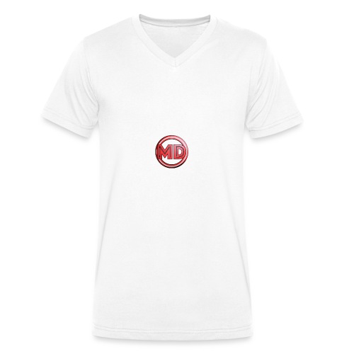 MDvidsTV logo - Mannen bio T-shirt met V-hals van Stanley & Stella