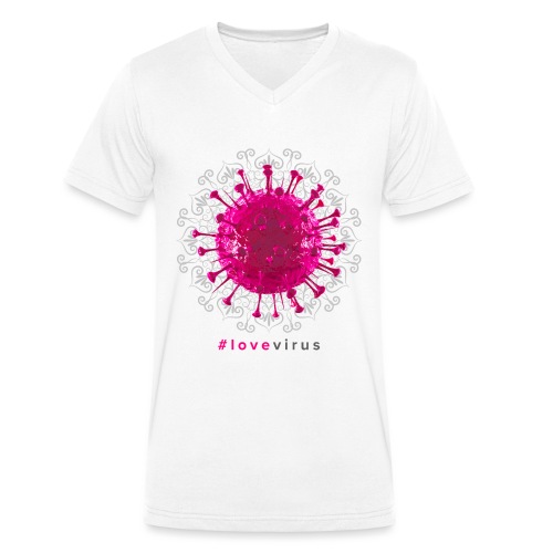 LoveVirus Mandalahell2 - Männer Bio-T-Shirt mit V-Ausschnitt von Stanley & Stella