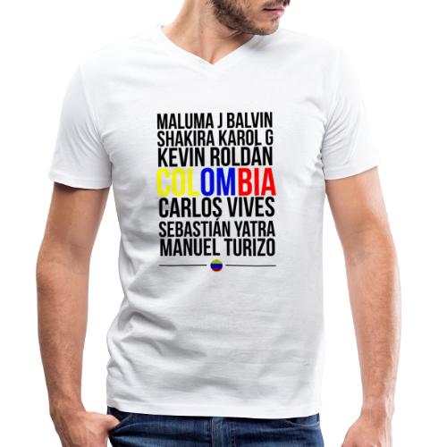 Reggaeton Shirt Kolumbien - Männer Bio-T-Shirt mit V-Ausschnitt von Stanley & Stella