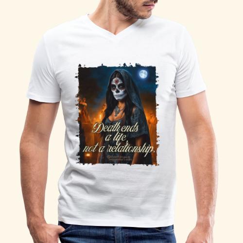 Gothic Girl Dia de Muertos - Stanley/Stella Männer Bio-T-Shirt mit V-Ausschnitt