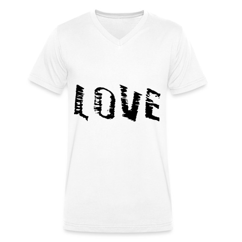 LOVE - Die Liebe - Stanley/Stella Männer Bio-T-Shirt mit V-Ausschnitt