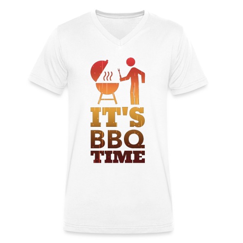 It's BBQ Time - Mannen bio T-shirt met V-hals van Stanley & Stella