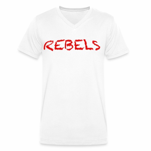 Rebels - Mannen bio T-shirt met V-hals van Stanley & Stella