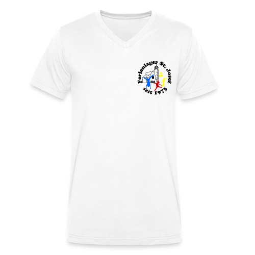 Logo Gif schwarz farbig 120dpi 2000px - Männer Bio-T-Shirt mit V-Ausschnitt von Stanley & Stella