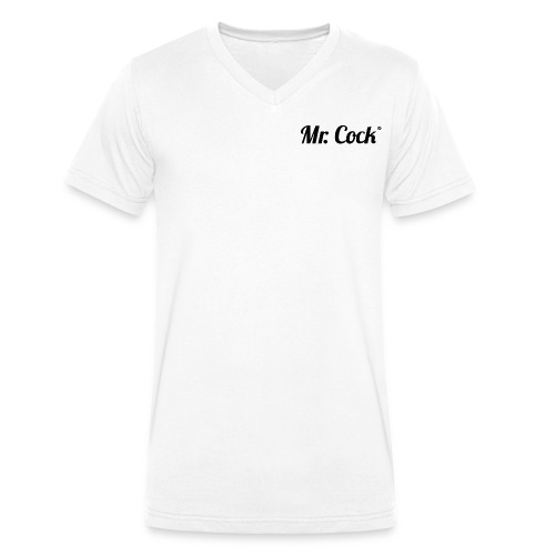 Mr_Cock_Logo - Stanley/Stella Männer Bio-T-Shirt mit V-Ausschnitt
