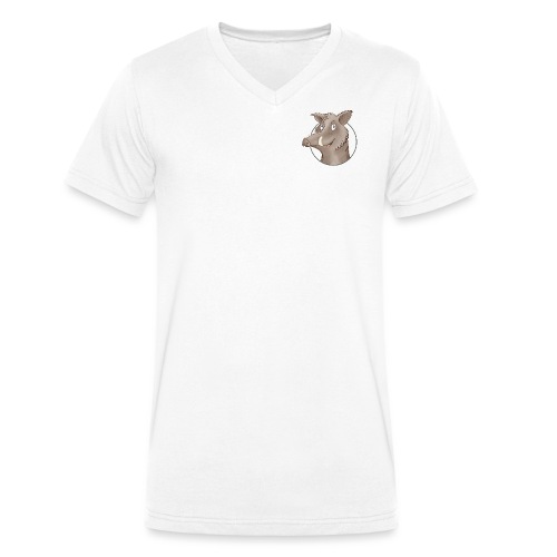 freches Wildschwein - Stanley/Stella økologisk T-skjorte med V-hals for menn