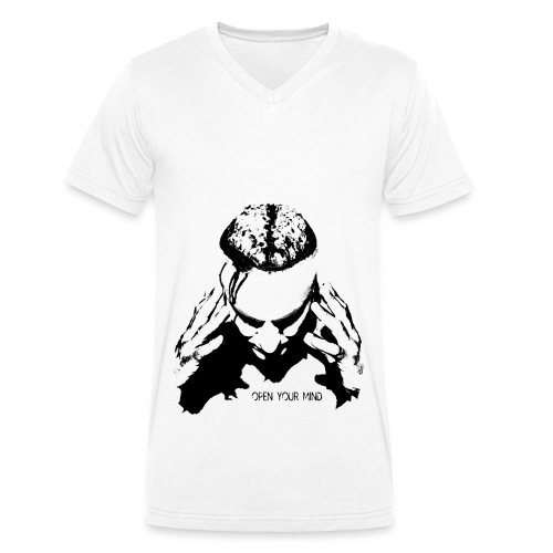 Open your mind - Men's Organic V-Neck T-Shirt by Stanley & Stella