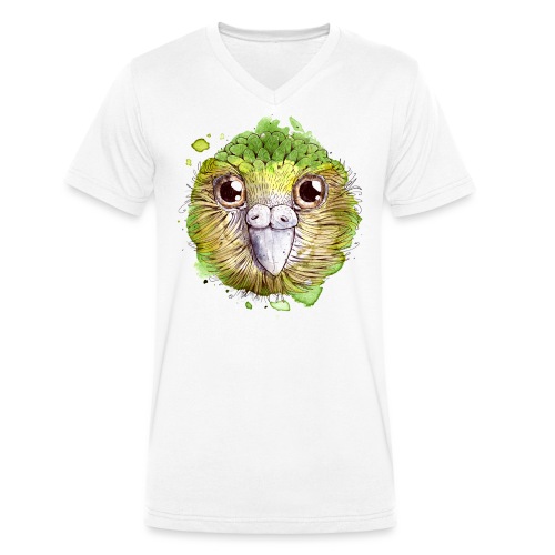 Kakapo Bird - Stanley/Stella Men's Organic V-Neck T-Shirt 
