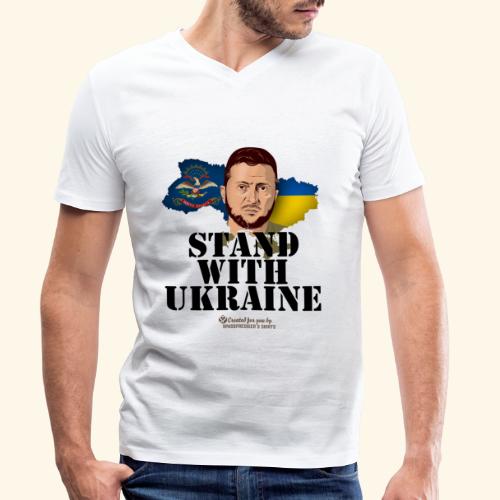 Ukraine North Dakota - Männer Bio-T-Shirt mit V-Ausschnitt von Stanley & Stella