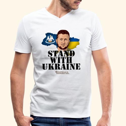 Ukraine Louisiana Wolodymyr Selenskyj - Stanley/Stella Männer Bio-T-Shirt mit V-Ausschnitt