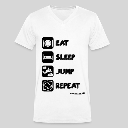 EatSleepJumpRepeat - T-shirt bio col V Stanley/Stella Homme