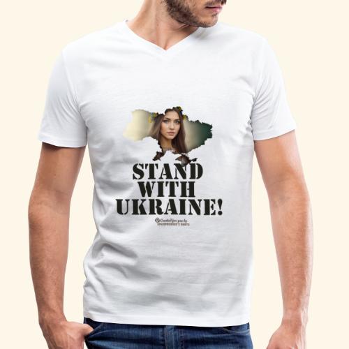 Ukraine - Stanley/Stella Männer Bio-T-Shirt mit V-Ausschnitt