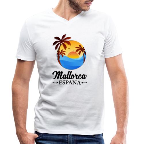 Mallorca Fans aufgepasst - Mallorca ist klasse - Männer Bio-T-Shirt mit V-Ausschnitt von Stanley & Stella