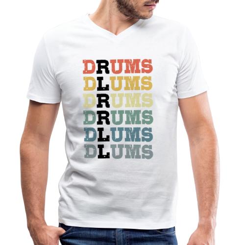 Drums Paradiddle-diddle - Männer Bio-T-Shirt mit V-Ausschnitt von Stanley & Stella