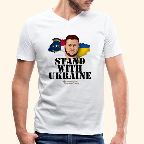 Ukraine North Carolina - Männer Bio-T-Shirt mit V-Ausschnitt von Stanley & Stella