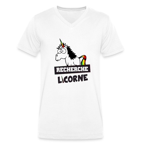 Recherche Licorne - T-shirt bio col V Stanley & Stella Homme