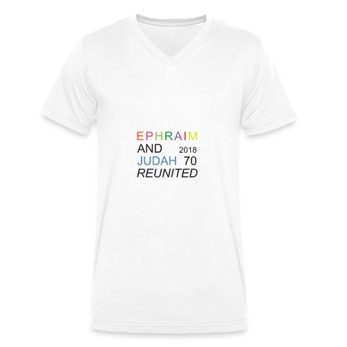 EPHRAIM AND JUDAH Reunited 2018 - 70 - Mannen bio T-shirt met V-hals van Stanley & Stella