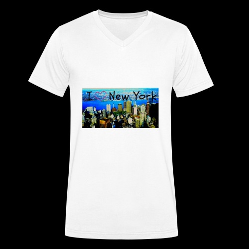 I love New York - Männer Bio-T-Shirt mit V-Ausschnitt von Stanley & Stella