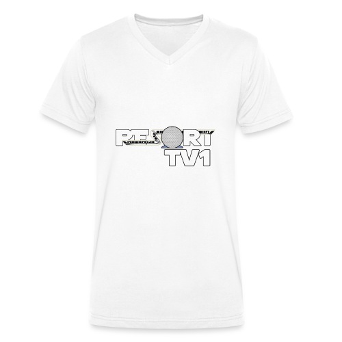 ResortTV1 Logo - Men's Organic V-Neck T-Shirt by Stanley & Stella