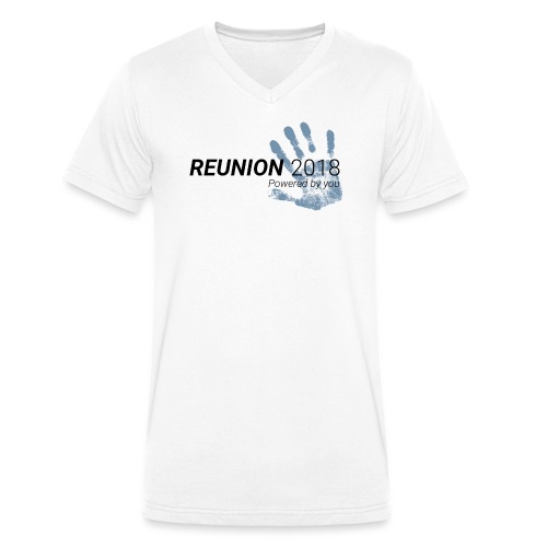 Reunion 2018 (für hellen Hintergrund) - Stanley/Stella Männer Bio-T-Shirt mit V-Ausschnitt