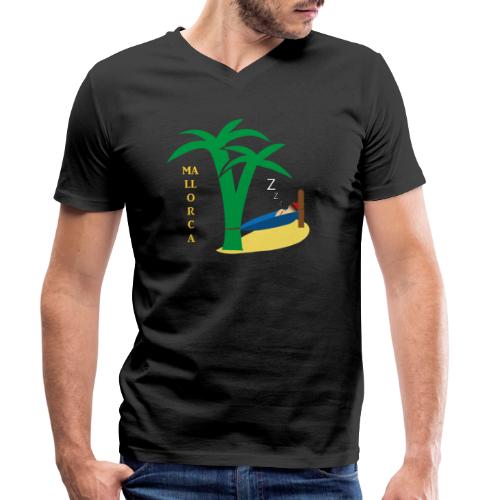 Mallorca - Urlaub unter Palmen - Stanley/Stella Männer Bio-T-Shirt mit V-Ausschnitt