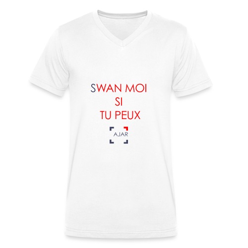 Swan moi - Rouge - T-shirt bio col V Stanley & Stella Homme