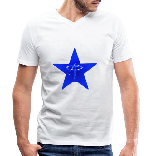 Star of unity - Stanley/Stella Männer Bio-T-Shirt mit V-Ausschnitt