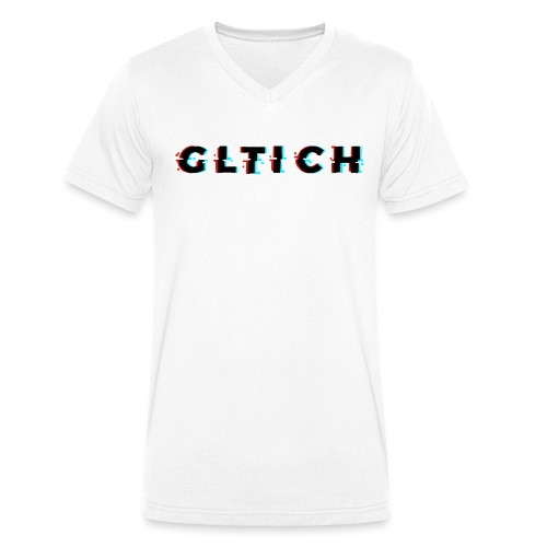 Glitch - Men's Organic V-Neck T-Shirt by Stanley & Stella