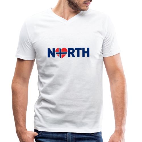 Nord-Norge på engelsk - plagget.no - Økologisk T-skjorte med V-hals for menn fra Stanley/Stella 