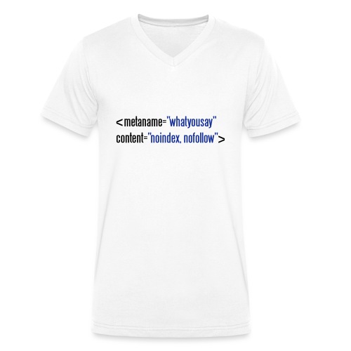 HTML no follow - Männer Bio-T-Shirt mit V-Ausschnitt von Stanley & Stella